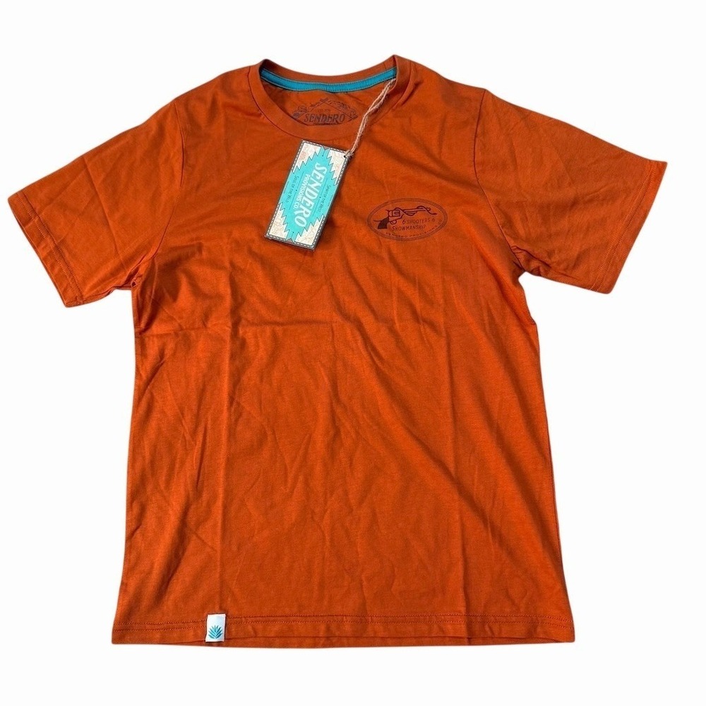 Sendero Provisions Co. T-Shirt Mens XS‎ Burnt Orange Graphic Western